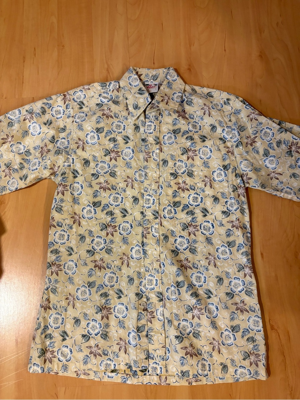 Men's Aloha Shirt- Yellow